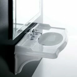 Old England Suffolk, 90cm Console Basin & Ceramic Brackets | OFB