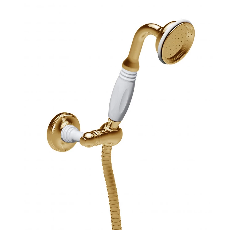 St James Antique Gold Hand-Shower On Wall Bracket | OFB 1 St James Antique Gold Hand-Shower On Wall Bracket | OFB