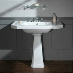 Empire Art Deco 920mm Console Basin & Pedestal | OFB