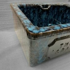 Thomas Crapper Downham Cloakroom Basin - 4 Finishes Available | Old Fashioned Bathrooms 12 Thomas Crapper Downham Cloakroom Basin - 4 Finishes Available | Old Fashioned Bathrooms -Old Fashioned Bathrooms Sales Blue Anthacite close up 2