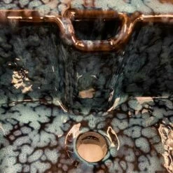 Thomas Crapper Downham Cloakroom Basin - 4 Finishes Available | Old Fashioned Bathrooms 14 Thomas Crapper Downham Cloakroom Basin - 4 Finishes Available | Old Fashioned Bathrooms -Old Fashioned Bathrooms Sales Blue Anthacite close up