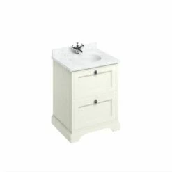Burlington Freestanding 65 Vanity Unit - Carrara Top | OFB | Suffolk