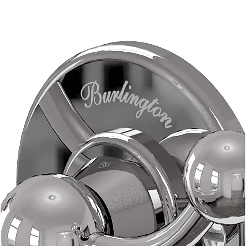 Burlington Triple Robe Hook From The Burlington Traditional Accessories Range. 2 Burlington Triple Robe Hook From The Burlington Traditional Accessories Range. - Image 2