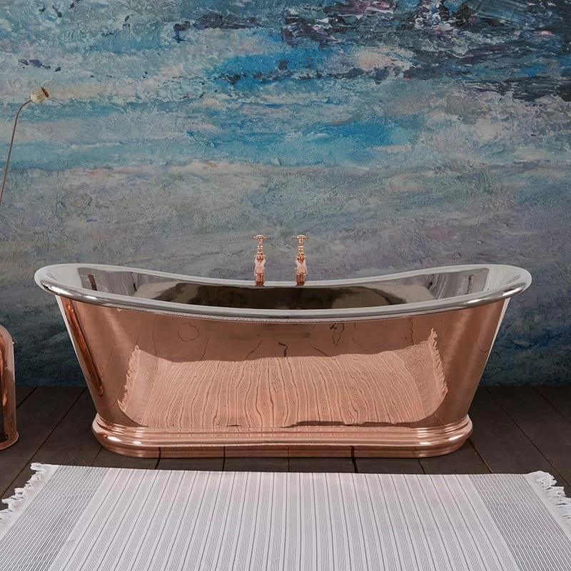 Hurlingham Bulle Reserve Copper Bath - Copper Exterior & Nickel Interior 1 Hurlingham Bulle Reserve Copper Bath - Copper Exterior & Nickel Interior