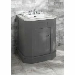 Balasani Grey Cabinet With 520 Inset Basin | Old Fashioned Bathrooms