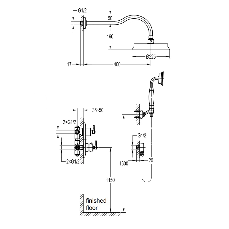Liberty Concealed Shower By Old Fashioned Bathrooms In Suffolk 2 Liberty Concealed Shower By Old Fashioned Bathrooms In Suffolk - Image 2