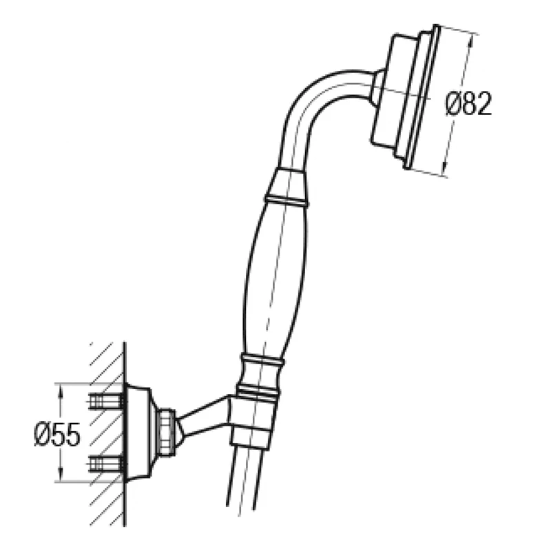 Liberty Brass Shower Hand Set By Old Fashioned Bathrooms 2 Liberty Brass Shower Hand Set By Old Fashioned Bathrooms - Image 2