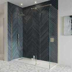 Crosswater 'Gallery 10' Corner With Fixed Deflector (T-Bracing Bar) | Suffolk