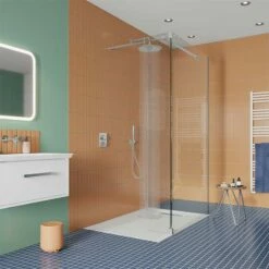 Crosswater 'Gallery 10' Glass Corner With Fixed Deflector | OFB | Suffolk