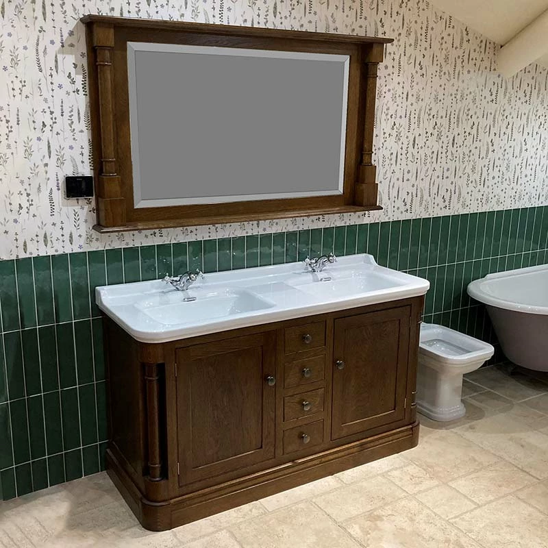 Foresters His & Hers Double Basin Vanity Unit - Made In Suffolk 2 Foresters His & Hers Double Basin Vanity Unit - Made In Suffolk - Image 2