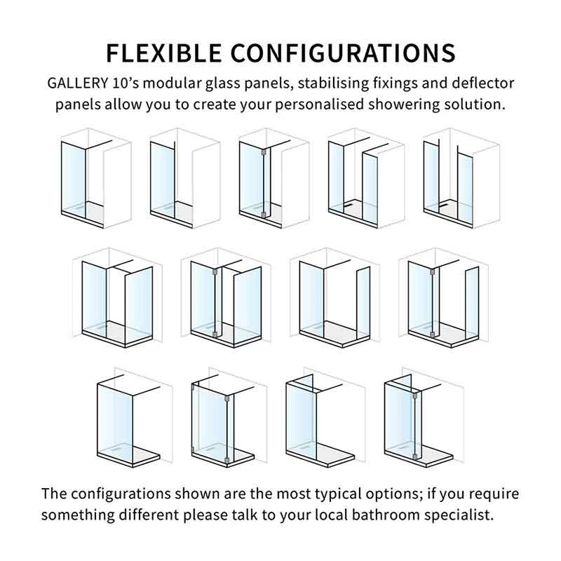 Crosswater 'Gallery 10' Glass Corner | Old Fashioned Bathrooms 5 Crosswater 'Gallery 10' Glass Corner | Old Fashioned Bathrooms - Image 5