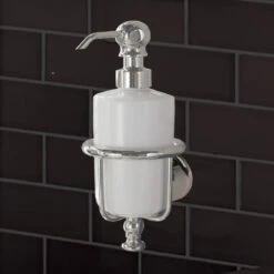 Thomas Crapper Elegant Wall Mounted Soap Dispenser | Old Fashioned Bathrooms