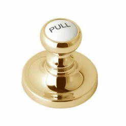 Independent Pop Up Basin Waste - Chrome, Gold, Nickel -Old Fashioned Bathrooms Sales Independant Pop up Waste Gold close up