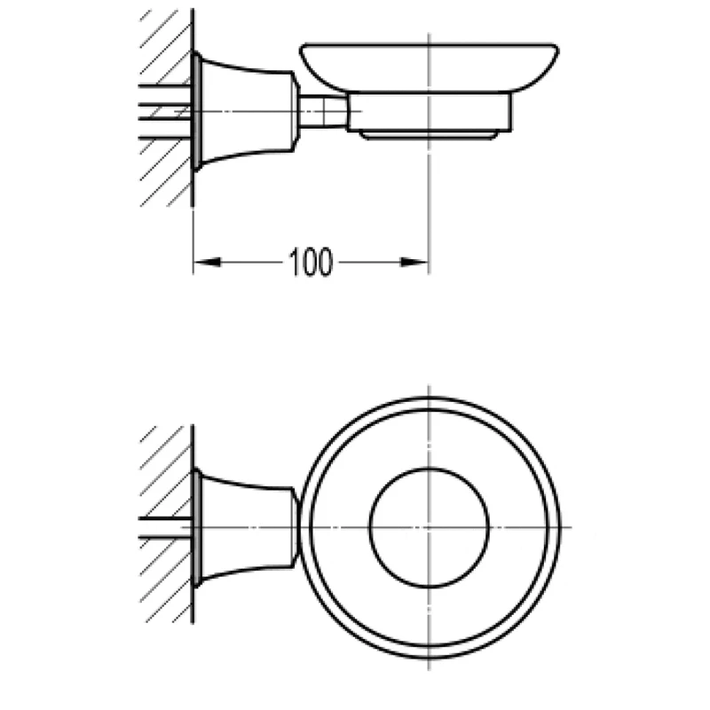 Liberty Glass Soap Dish By Old Fashioned Bathrooms In Suffolk 2 Liberty Glass Soap Dish By Old Fashioned Bathrooms In Suffolk - Image 2