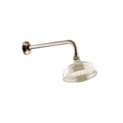 St James Nickel 18mm Overhead Shower Arm - Old Fashioned Bathrooms