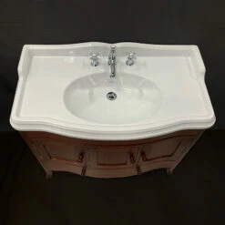 Old England Princess Vanity Unit With Large Console Basin -Old Fashioned Bathrooms Sales Old England Princess 3 Door Vanity Unit top view