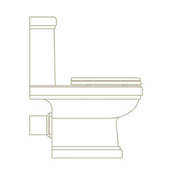 Old Fashioned Bathrooms Sales -Old Fashioned Bathrooms Sales Riviera Close coupled Open back Pan and Cistern technical