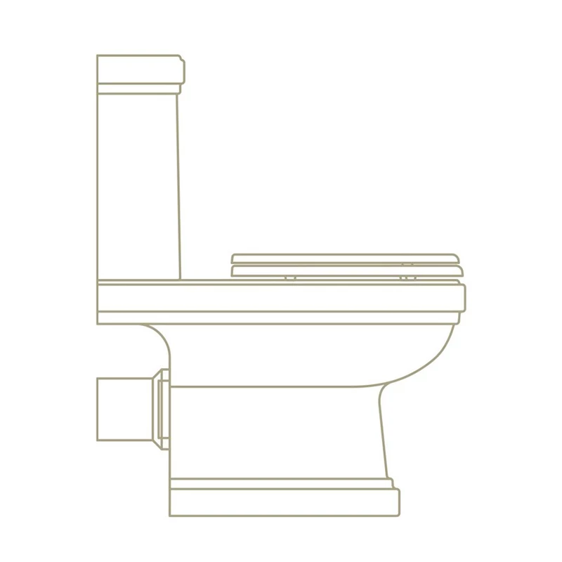 Riviera Close-Coupled Pan & Cistern | Old Fashioned Bathrooms 2 Riviera Close-Coupled Pan & Cistern | Old Fashioned Bathrooms - Image 2