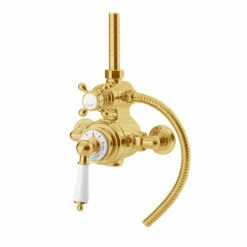 St James - 'Kit 2' Brass Exposed Shower | Shop Here -Old Fashioned Bathrooms Sales St James Brass Traditional Exposed Valve 2 Outlets 1