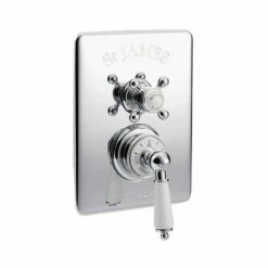 St James - 'Kit 6' Chrome Concealed Shower | Shop Here 11 St James - 'Kit 6' Chrome Concealed Shower | Shop Here -Old Fashioned Bathrooms Sales St James Chrome Traditional Concealed Shower Valve 1 Outlet