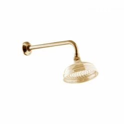 St James Antique Gold 18mm Overhead Shower Arm | OFB | Suffolk