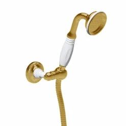 St James Brass Hand Shower On Wall Bracket | Old Fashioned Bathrooms