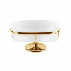 Thomas Crapper Elegant Freestanding Soap Dish | Old Fashioned Bathrooms -Old Fashioned Bathrooms Sales Thomas Crapper Elegant Freestanding Soap Dish Brass
