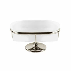 Thomas Crapper Elegant Freestanding Soap Dish | Old Fashioned Bathrooms -Old Fashioned Bathrooms Sales Thomas Crapper Elegant Freestanding Soap Dish Nickel