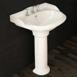 Thomas Crapper Marlborough Round Basin & Pedestal | OFB