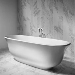 Victoria + Albert Amiata 1650 Bath - Double Ended 1645mm | Old Fashioned Bathrooms -Old Fashioned Bathrooms Sales Victoria Albert Amiata Freestanding Modern Roll Top Bath Image4