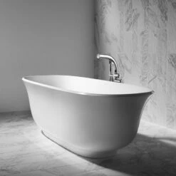 Victoria + Albert Amiata 1650 Bath - Double Ended 1645mm | Old Fashioned Bathrooms -Old Fashioned Bathrooms Sales Victoria Albert Amiata Freestanding Modern Roll Top Bath Image5