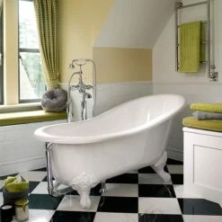 Victoria + Albert Shropshire Bath - Slipper 1537mm | Old Fashioned Bathrooms -Old Fashioned Bathrooms Sales Victoria Albert Shropshire Freestanding Traditional Roll Top Bath Image1