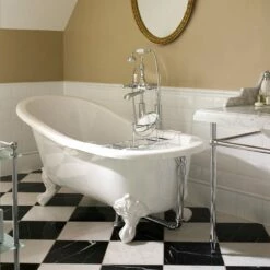 Victoria + Albert Shropshire Bath - Slipper 1537mm | Old Fashioned Bathrooms -Old Fashioned Bathrooms Sales Victoria Albert Shropshire Freestanding Traditional Roll Top Bath Image3