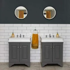 Victorian 670mm Cabinet With Square Cabinet Basin