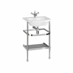 Small Roll Top Basin | Stainless Steel | Old Fashioned Bathrooms