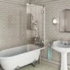 Glass Alloy Bath Screen | Old Fashioned Bathrooms