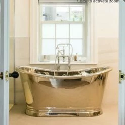 BC Designs Nickel Boat Bath | Old Fashioned Bathrooms