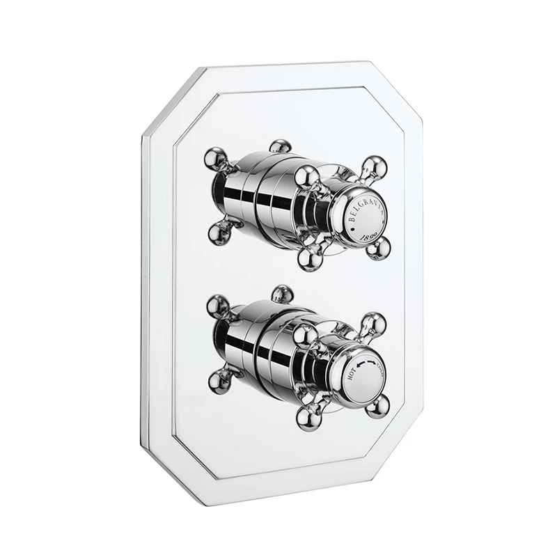 Belgravia Crosshead Thermostatic Shower Valve - 3 Outlets | OFB 1 Belgravia Crosshead Thermostatic Shower Valve - 3 Outlets | OFB
