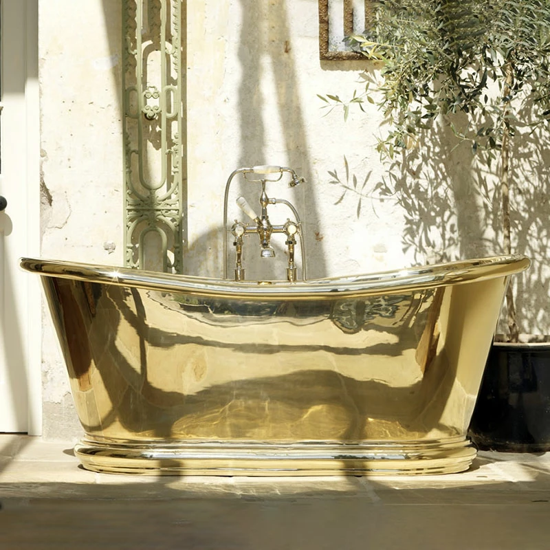 Hurlingham Bulle Brass Bath - Brass Exterior & Brass Interior 1 Hurlingham Bulle Brass Bath - Brass Exterior & Brass Interior