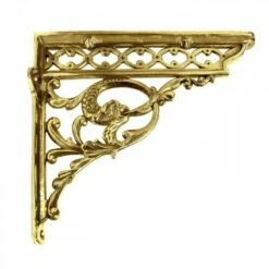 Serpent Design Basin Brackets (Pair) 328mm | Old Fashioned Bathrooms -Old Fashioned Bathrooms Sales brass serpent design shelf bracket 29 x 33cm 8