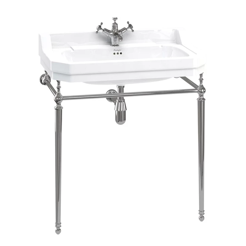 Burlington Edwardian 80cm Basin With Basin Stand | OFB 1 Burlington Edwardian 80cm Basin With Basin Stand | OFB