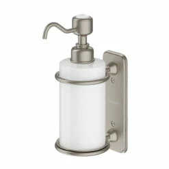 Burlington Single Soap Dispenser From The Burlington Accessories Range. -Old Fashioned Bathrooms Sales burlington brushed nickel single soap dispenser