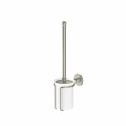 Burlington Toilet Brush And Holder From Burlington Traditional Accessories -Old Fashioned Bathrooms Sales burlington brusheed nickell toilet brush holder