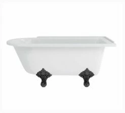 Burlington Hampton 150cm Right Handed Showering Bath With Standard Feet | Old Fashioned Bathrooms -Old Fashioned Bathrooms Sales burlington hampton showering 150cm bath rh 4