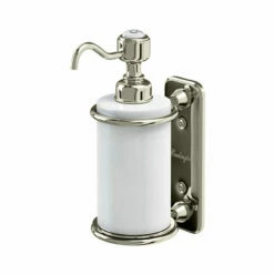 Burlington Single Soap Dispenser From The Burlington Accessories Range. -Old Fashioned Bathrooms Sales burlington nickel single soap dispenser