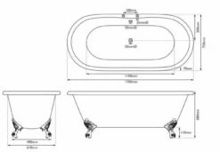 Cast Iron Double Ended Bath 1700mm | Old Fashioned Bathrooms 7 Cast Iron Double Ended Bath 1700mm | Old Fashioned Bathrooms -Old Fashioned Bathrooms Sales cast iron double ended bath 1700mm 1