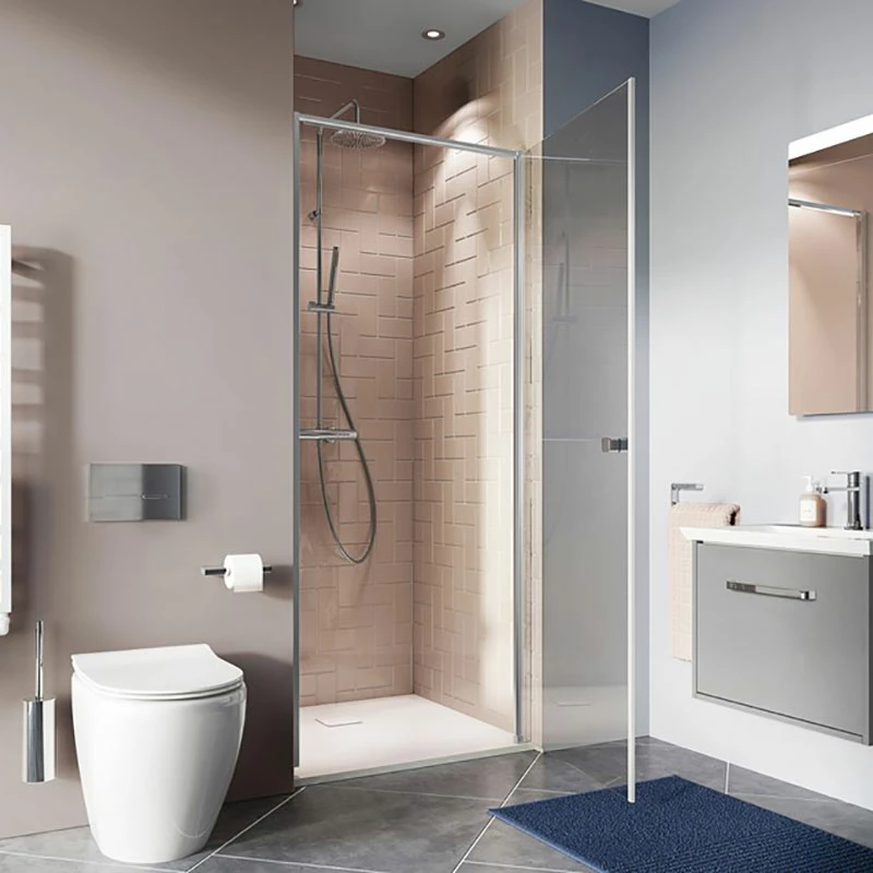 Crosswater Clear 6 Hinged Door Enclosure | Old Fashioned Bathrooms 1 Crosswater Clear 6 Hinged Door Enclosure | Old Fashioned Bathrooms