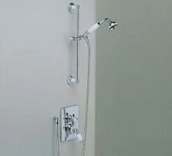Edwards & Co Concealed Shower Valve With Slider Rail And Hand Shower - Old Fashioned Bathrooms