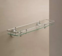 Edwards & Co Glass Gallery Shelf By Old Fashioned Bathrooms