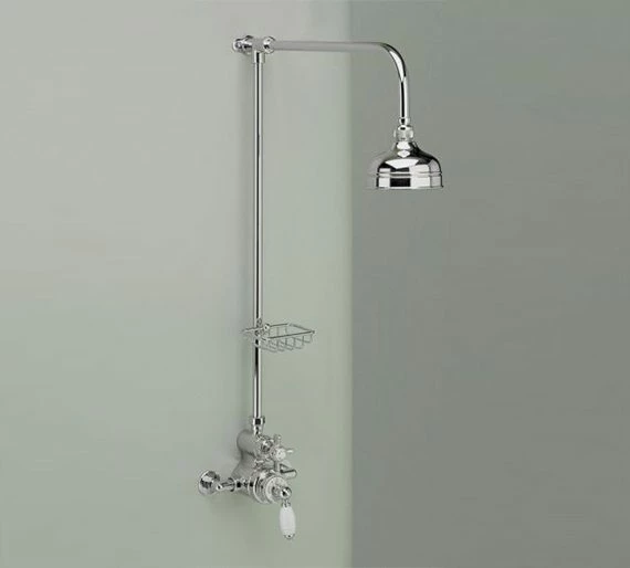 Edwards & Co Exposed Shower Valve And Shower Head - Old Fashioned Bathrooms 1 Edwards & Co Exposed Shower Valve And Shower Head - Old Fashioned Bathrooms